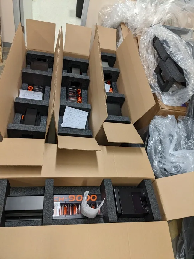 Machines in boxes