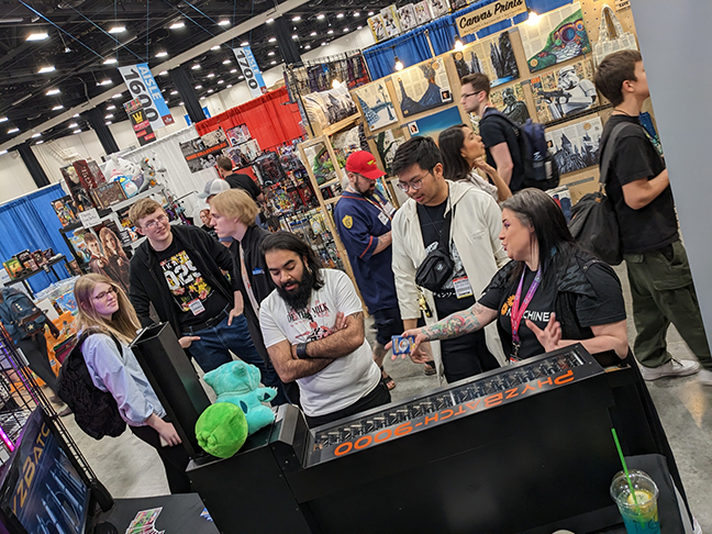 The TCG Machines Team exhibiting at the Calgary Expo